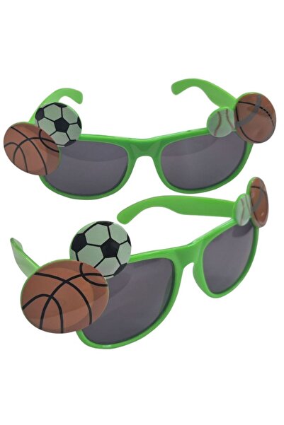 partidolu نظارات الحفلات الرياضية ذات الطابع الرياضي، اللون الأخضر، قطعة واحدة