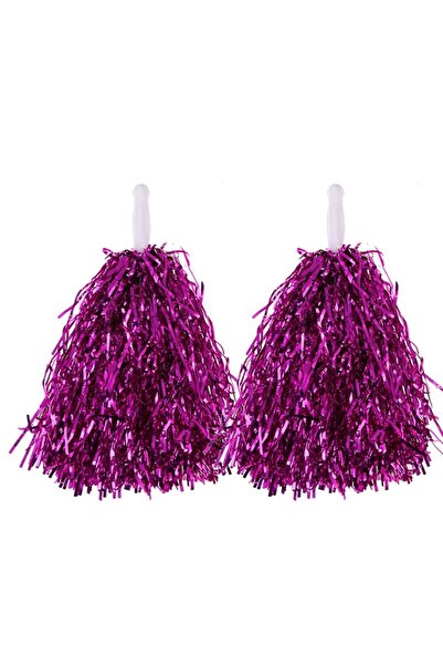 partidolu 1 Çift ( 2 Adet ) 25 cm Parlak Fuşya Pembe Renk 23 Nisan Gösteri Po...