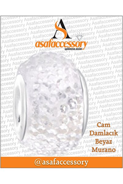 asaf Cam damlacık murano charm | gümüş kaplama