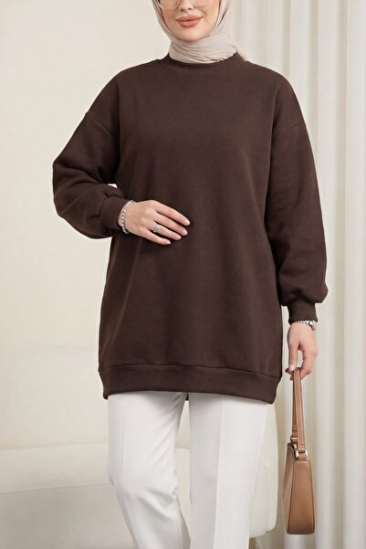 Modamorfo Полар с висока яка, триконечен флийс -k. Кафе