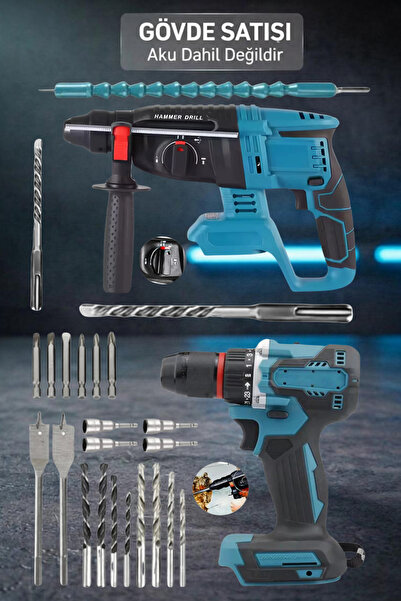 HAMMERKRAFT Bl Motor Kömürsüz Kırıcı Delici Hilti ve Şarjlı Darbeli Çelik Man...