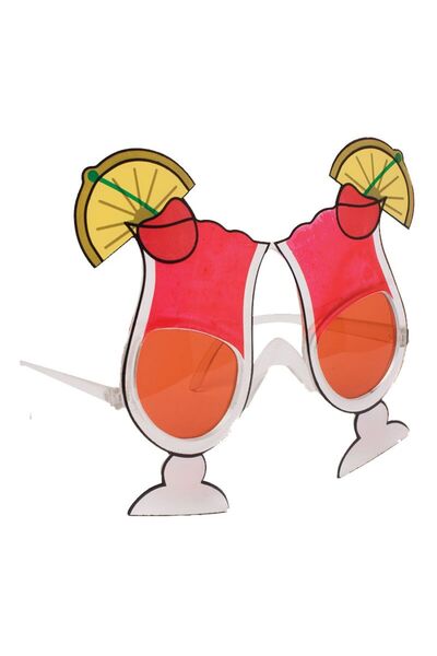 Pandoli نظارات بارتيدولو لحفلات الكوكتيل، لون أحمر