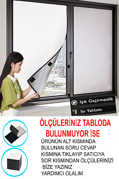 KAŞIKBEY Düz Gümüş Gri Işık Isı Geçirmez Güneşlik Perde Leke Tutmaz Karartma ...