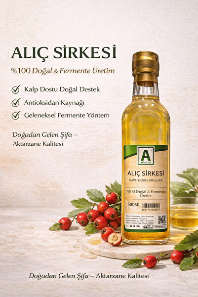 Aktarzane Alıç Sirkesi Doğal Alıç Sirkesi Ev Yapımı Sirke 500ml