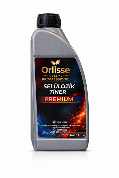 orlisse beauty cosmetic Selülozik tiner 1000 ml / Ekstra Güçlü/ Yağ Çözücü, B...