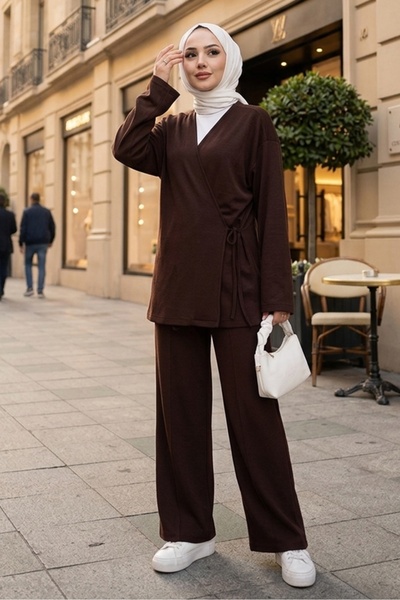 Bestenur Set dublu cu kimonouri 1623 - Bitter Brown