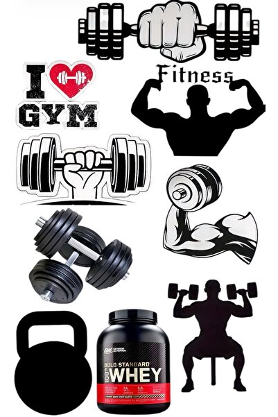 Limitless Design Fitness & Gym Sticker Poster 22x30 cm | Spor, Bodybuilding M...