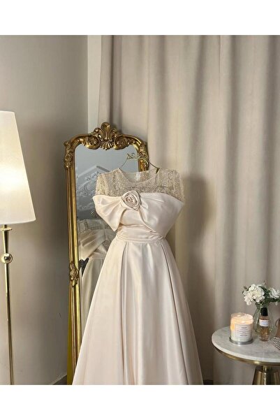 vanus fashion 5671 -فستان سهرة طويل بلمسة فاخرة