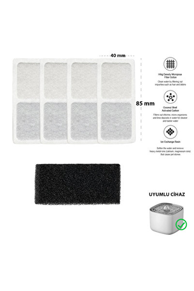 STAYPURE Su Pınarı Aktif Karbon Yedek Filtre 4 Adet (Dugie Lotte Su Pınarı Uy...