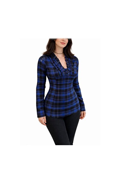 OEM Blouse FD B082 color blue,