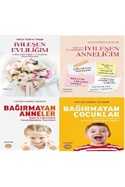 hayykitap Hatice Kübra Tongar 4 lü set / İyileşen Evliliğim - İyileşen Anneli...