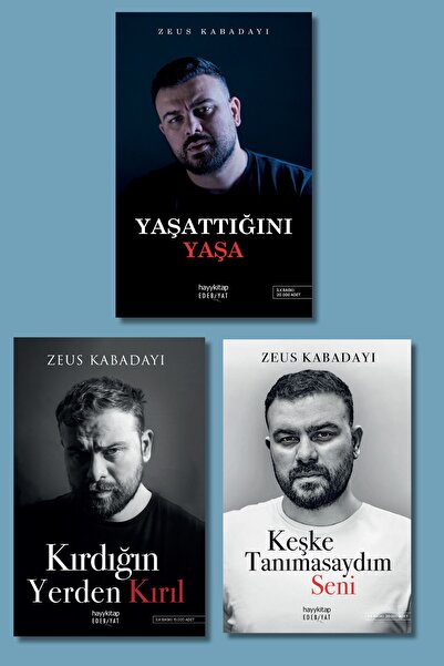 hayykitap ZEUS 3 LÜ SET - KEŞKE TANIMASAYDIM SENİ - KIRDIĞIN YERDEN KIRIL - Y...