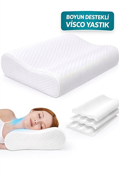 MİYA MEDİKAL Ortopedik Boyun Yastığı Büyük Boy 60x40 cm