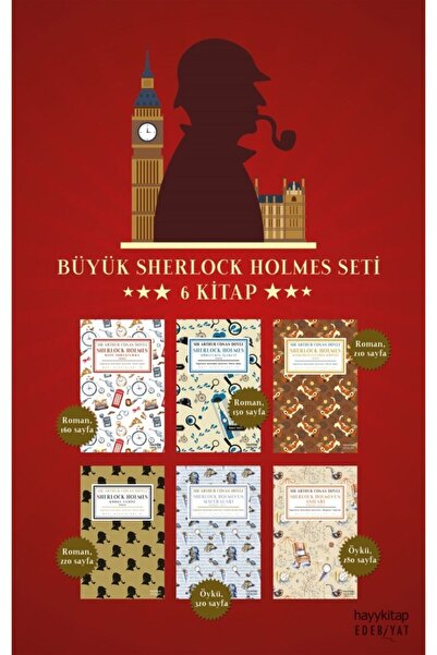 hayykitap Büyük Sherlock Holmes Seti (6 Kitap Takım) - Sir Arthur Conan Doyle...