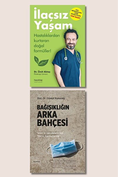 hayykitap İlaçsız Bağışıklık 2 Li Set Dr. Ümit Aktaş-İlaçsız Yaş/DOÇ. DR. Cün...