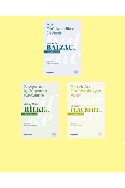 hayykitap Klasikler / Hayat Dersleri 3^lü Set / Balzac - Rilke - Flaubert