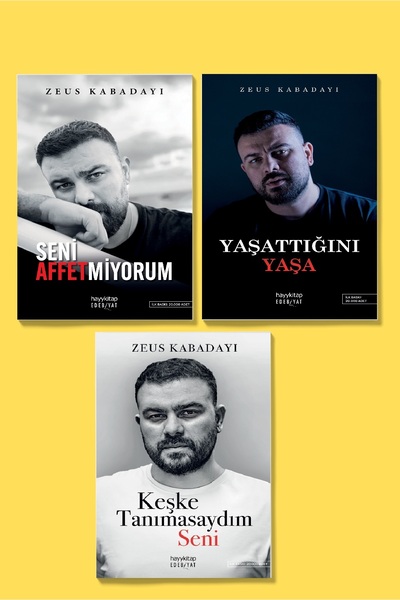 hayykitap ZEUS KABADAYI 3 LÜ SET / SENİ AFFETMİYORUM - YAŞATTIĞINI YAŞA - KEŞ...