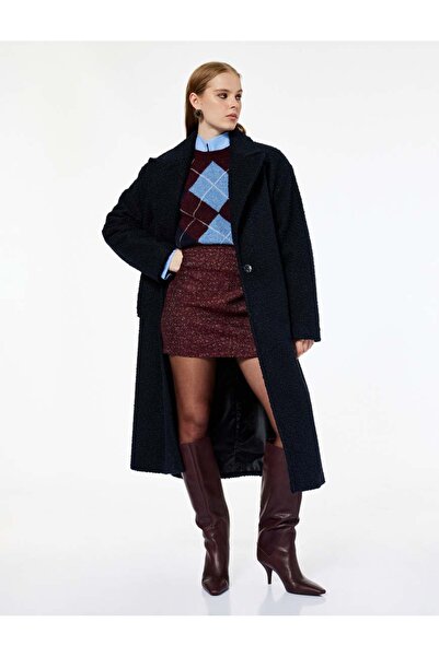 Koton X Melis Ağazat - A Kesim Slim Fit Metalik İplik Detaylı Parıltılı Tüvit...