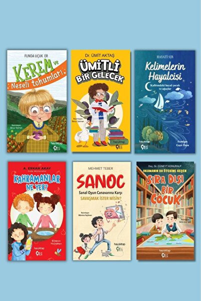 hayykitap ÇokÇocuk 6 Lı Set/KELİM. HAY.-SANOC-KAH. NE YER?-ÜMİTLİ B.GEL.-SIRA...