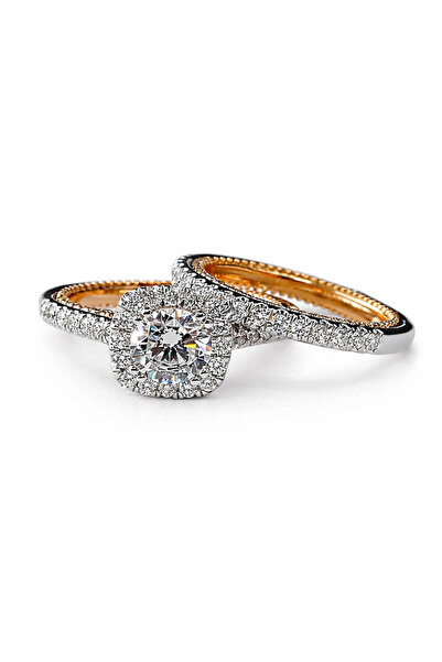 Pursehuit Set de 2 inele argintii, cu pietre de zirconiu, Minde C9 - 8 (Circu...