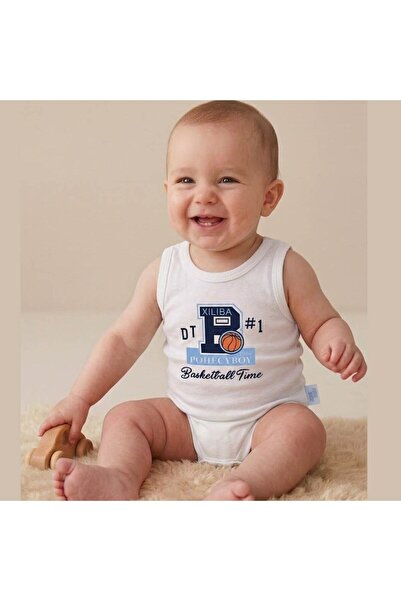 jijek baby kids Baby Boy Basketball Themed Athlete Bodysuit - Zıbın