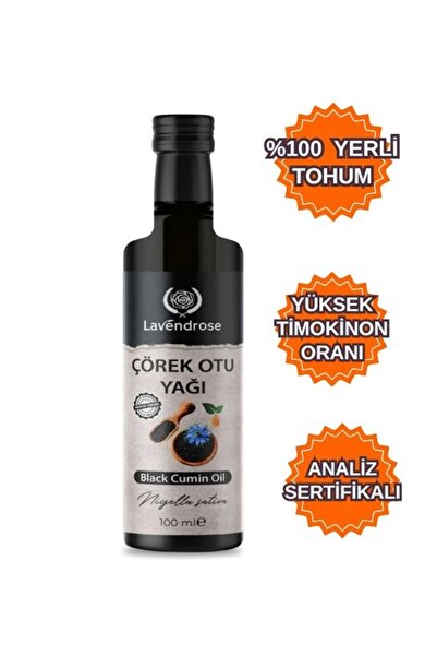Lavendrose Çörekotu Yağı %100 Saf Ve Doğal Yüksek Timekinonlu Soğuk Sıkım Yer...