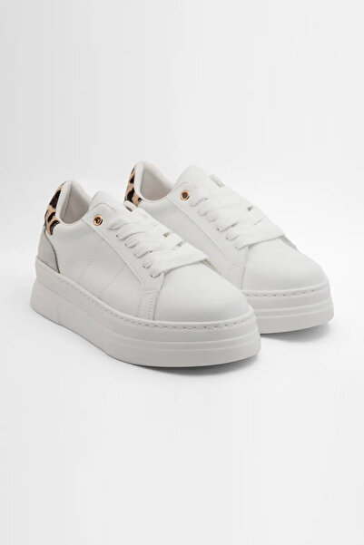 Zerenyus ZRNE-001 Premium Λευκό Ορθοπεδικό Γυναικείο Sneaker από Δερμάτινο Λο...