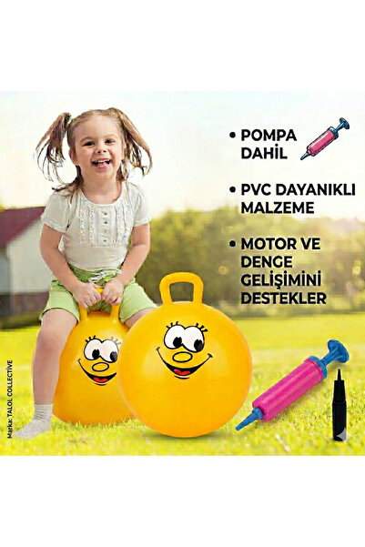 ZIP ZIP PLATES ÇOCUK ZIPLAMA TOPU KULPLU DENGE GELİŞTİRİCİ AKTİVİTE ( POMPA DAHİL )
