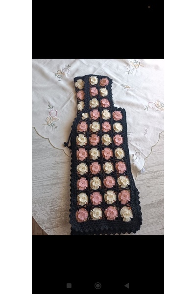 GNY TASARIM Örgü motifli gelin yeleği