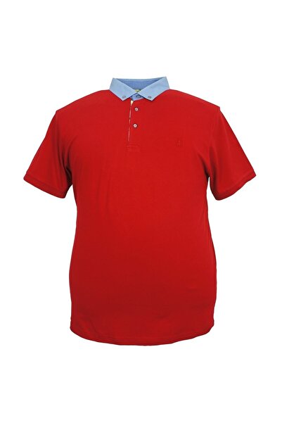 rugatchi Tricou oversize pentru bărbați, cu guler de cămașă, din lycra