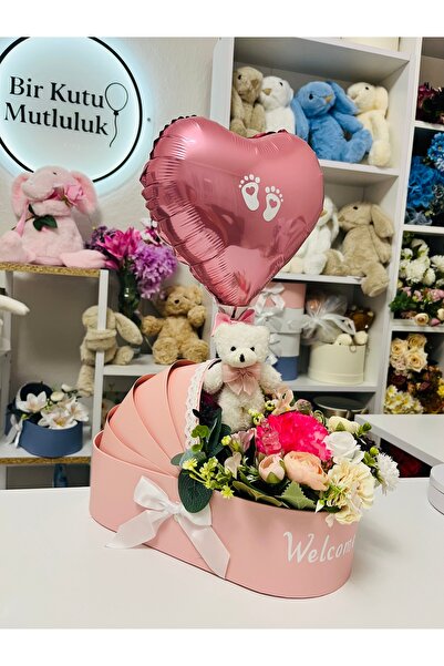 birmutluluk yenidoğanhediyelik-bebekhediyesi-balonkutusu-çiçekarajmanı-bebekp...