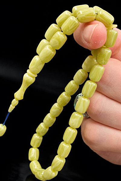 Cemhan Göksal سبحة جالاليت 8×12 ملم مصنوعة يدويًا، هدية من المجموعة التي تدوم...