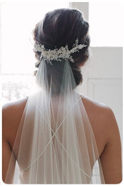 Merio tasarım Coroana de mireasa cu flori - Accesoriu pentru par (pentru prom...