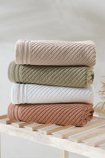 neşe home collection Neşe Home Valeron 4-Piece Hand & Face Towel Set 50X90 – ...