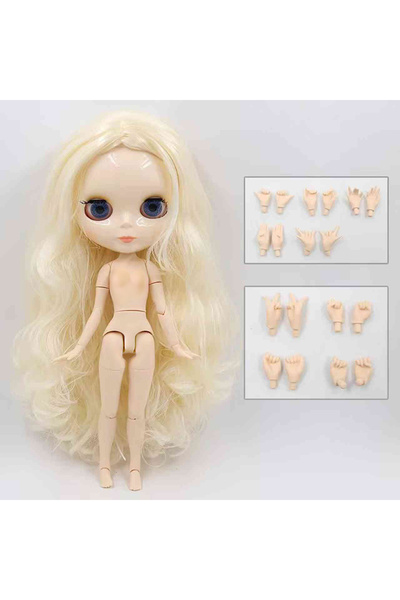 Choice glossy face ICY DBS blyth doll 1/6 bjd toy body white skin shiny & mat...