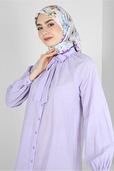 Alvina وشاح منقوش بزهرة ألفينا 8237