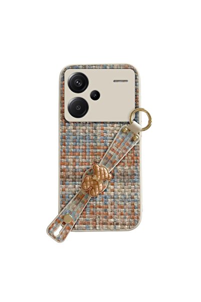Zebana Xiaomi Redmi Note 13 Pro Plus 5G Uyumlu Kılıf Teddy Silikon Kılıf Turuncu