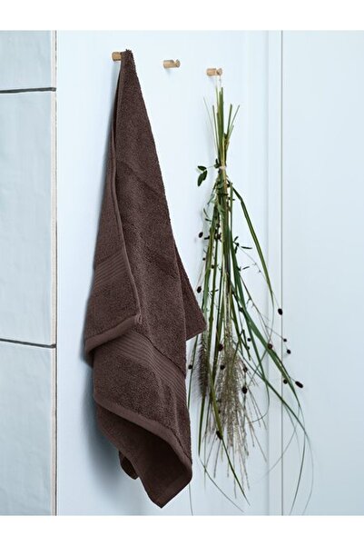 RootRise Karlstad Gold Face Towel Karlstad 50X100 Dark Coffee Kronborg