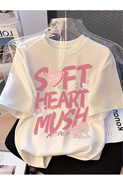 CLASSY.MODA Oversized White Unisex T-Shirt Printed Relaxed Fit Casual Stylish...