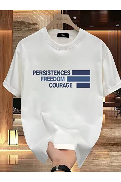 CLASSY.MODA Oversized White Unisex T-Shirt Printed Relaxed Fit Casual Stylish...