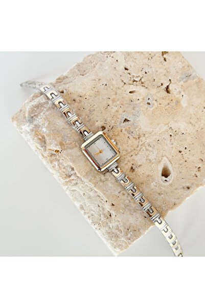 Vesce Atelier Elara Gold Silver Watch White
