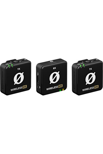 Rode نظام ميكروفون لاسلكي رقمي مزدوج مدمج من Wireless ME (2.4 جيجاهرتز، أسود)