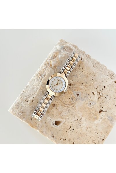 Vesce Atelier Doves Gold Silver Watch White