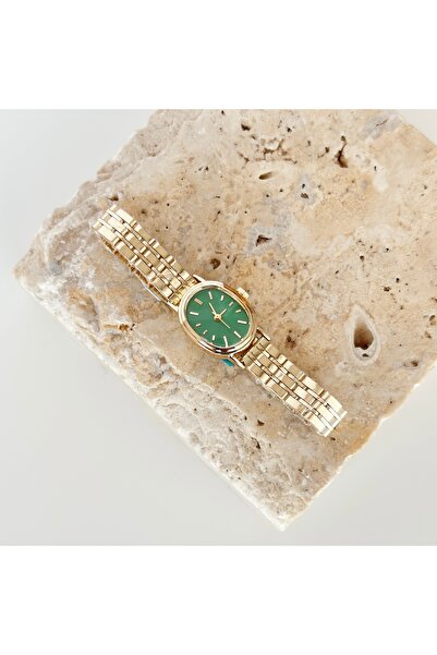 Vesce Atelier Mashhi Gold Watch Green