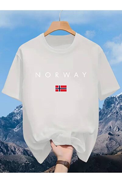 CLASSY.MODA Oversized White Unisex T-Shirt Printed Relaxed Fit Casual Stylish...