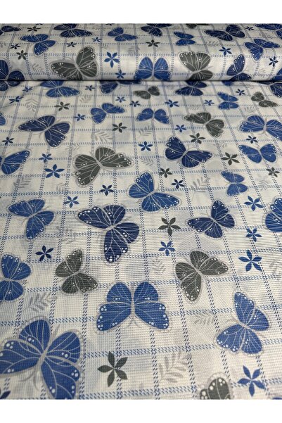 oskatekstil Raşel Kumaş Kelebek Çiçek Desenli 160 cm En Metre İşi Ev Tekstil ...