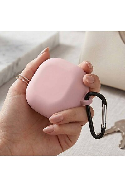 Samsung حافظة CaseOnn Galaxy Buds 4 من السيليكون غير اللامع باللون الوردي مع ...