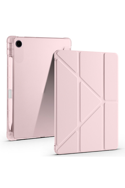 zore Lenovo Tab TB-311FU Uyumlu Kılıf Tri Folding Kalem Bölmeli Standlı Kılıf