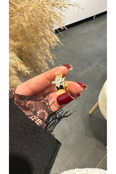 GLARE JEWELRY CO Lüks Baget Model Zirkon Taşlı Serçe Eklem Paslanmaz Çelik Yü...