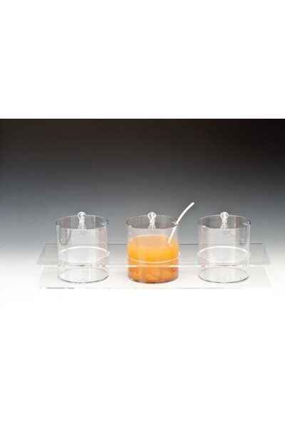 Zicco Triple Sauce Bowl and Jam Bowl Stand